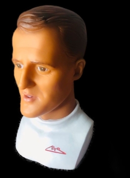 Schumacher Lampbust 1998 plastic by Malet Fecht (7951)